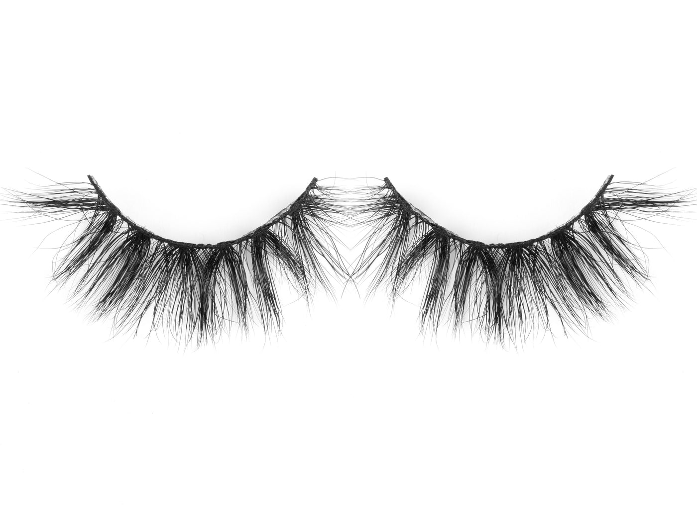 Fairy 3d mink eyelashes quality luxury lashes eyelash extensions false eyelashes front view