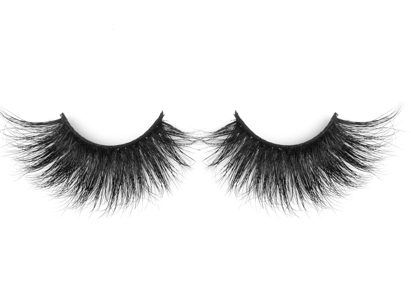 Diabla 3d mink eyelashes quality luxury lashes eyelash extensions false eyelashes front view