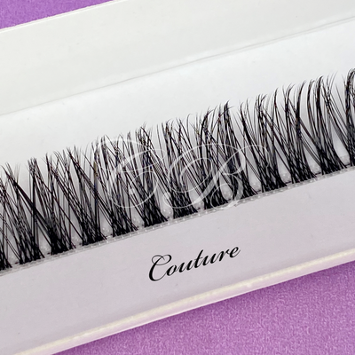 Couture Designer lashes DIY lash extensions eyelashes lashes eyelash extensions false eyelashes lash ribbon front view