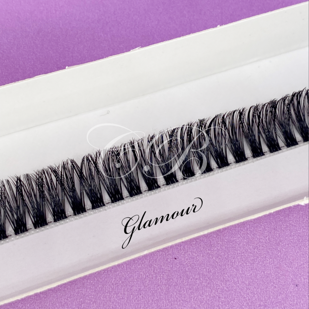 Glamour Designer lashes DIY lash extensions luxury lashes eyelash extensions false eyelashes lash ribbon front view
