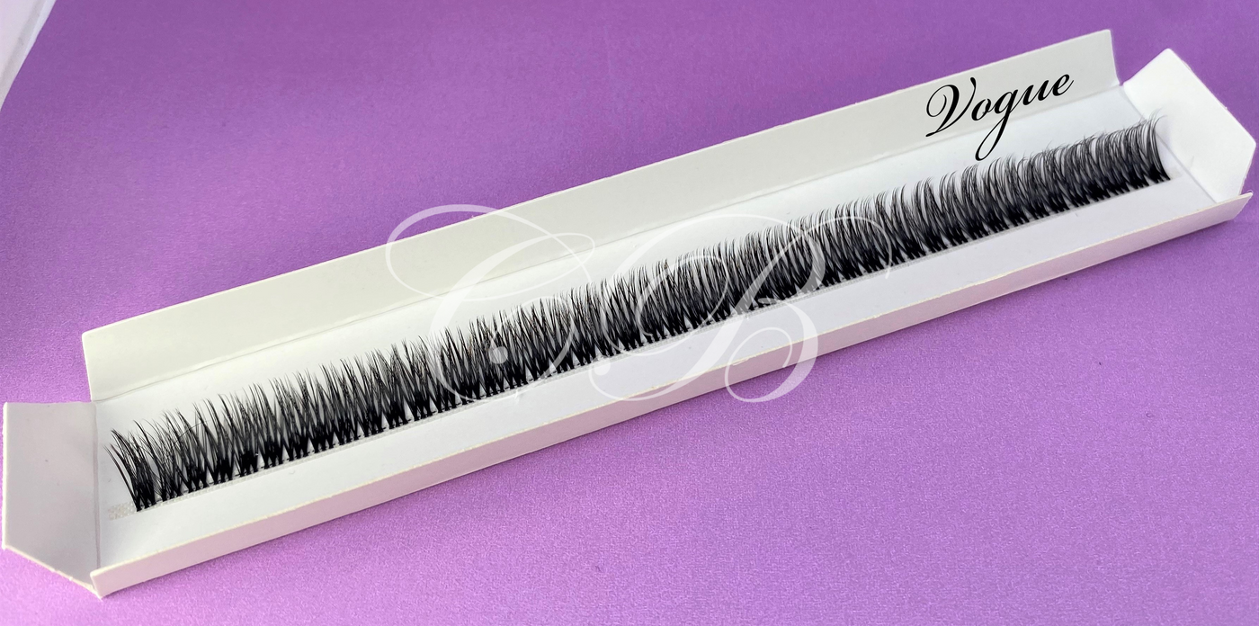 Vogue Designer lashes DIY lash extensions luxury quality lashes eyelash extensions false eyelashes lash ribbon top view